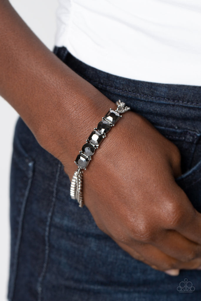 Tyrant Treasure - Silver Bracelet-Paparazzi - The Sassy Sparkle