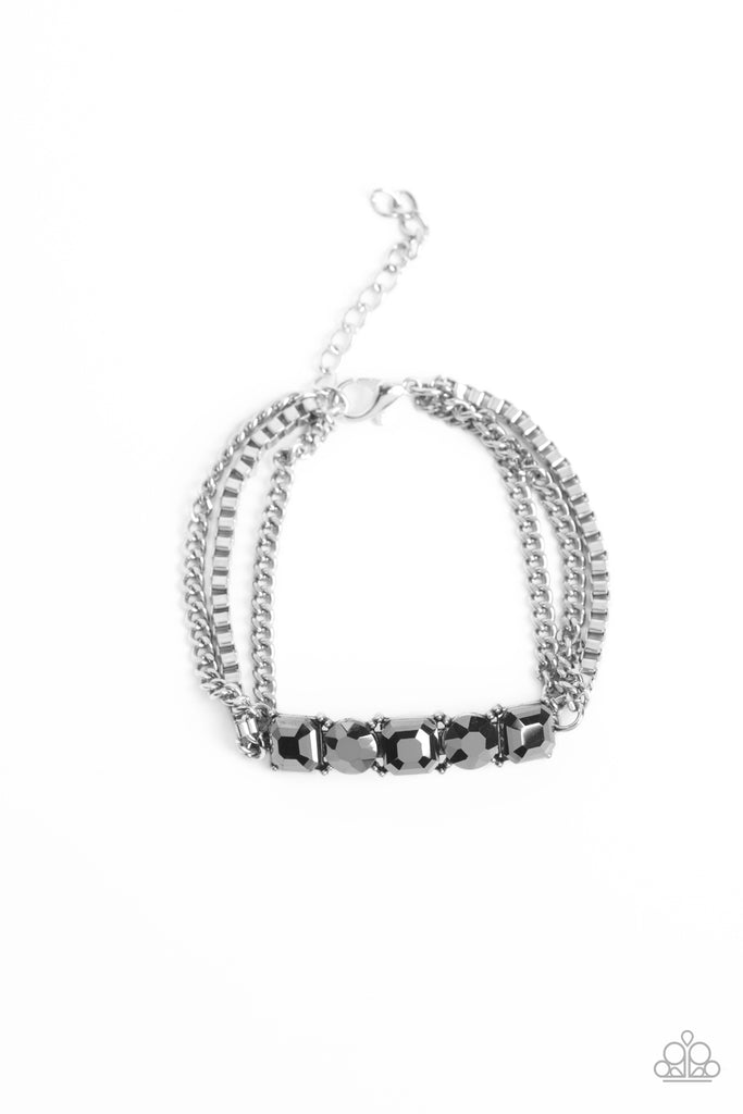 Tyrant Treasure - Silver Bracelet-Paparazzi - The Sassy Sparkle