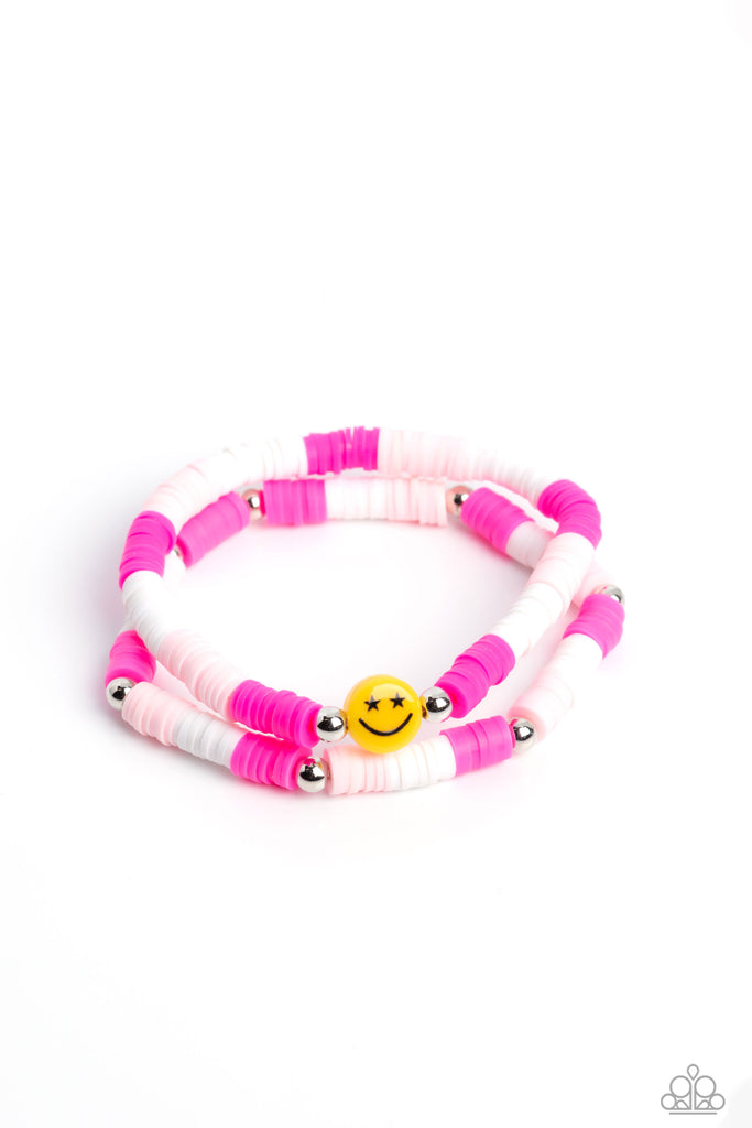 In SMILE - Pink Bracelet-Paparazzi