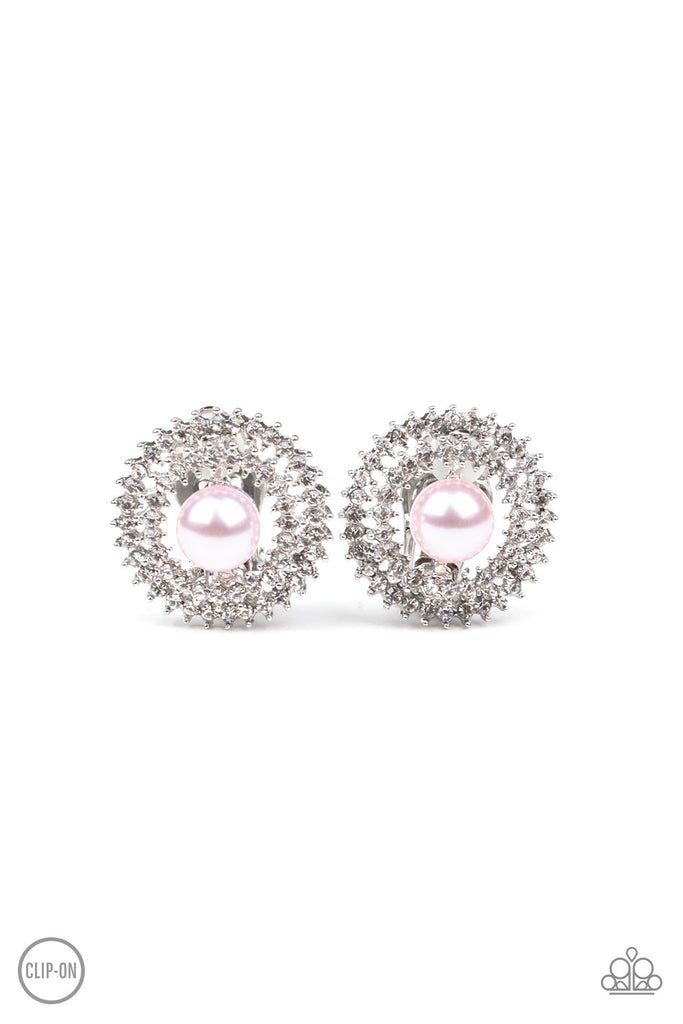 Broadway Breakout-Pink Clip On Earrings - The Sassy Sparkle