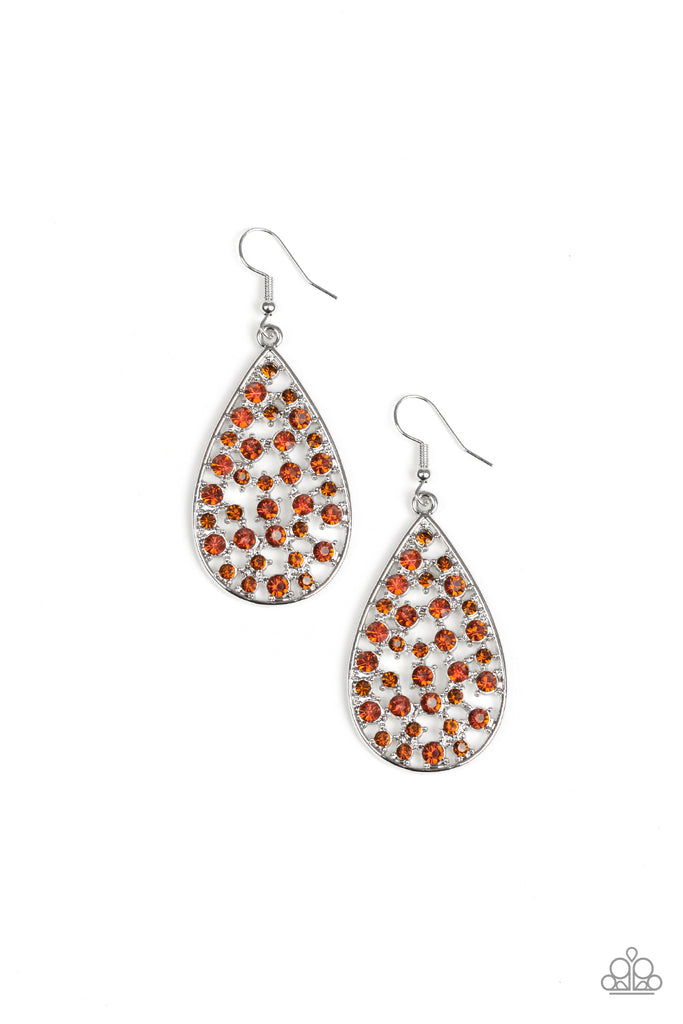 Call Me Ms. Universe-Brown Paparazzi Earrings - The Sassy Sparkle