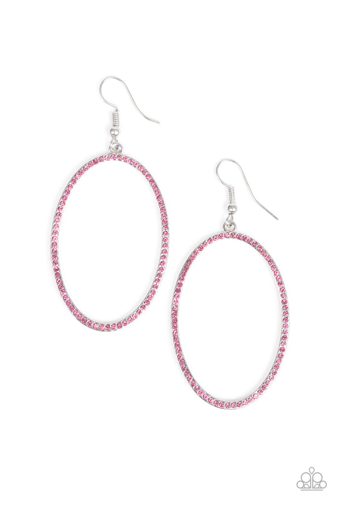Dazzle on Demand-Pink Earring-Paparazzi - The Sassy Sparkle