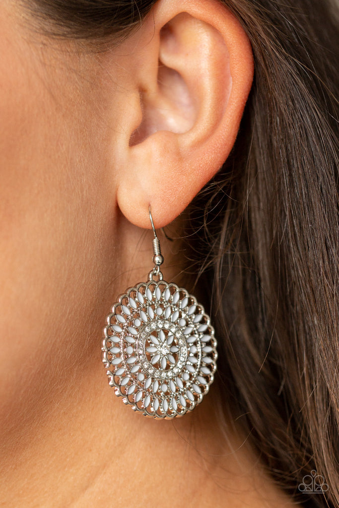 PINWHEEL and Deal - Silver Earring-Paparazzi