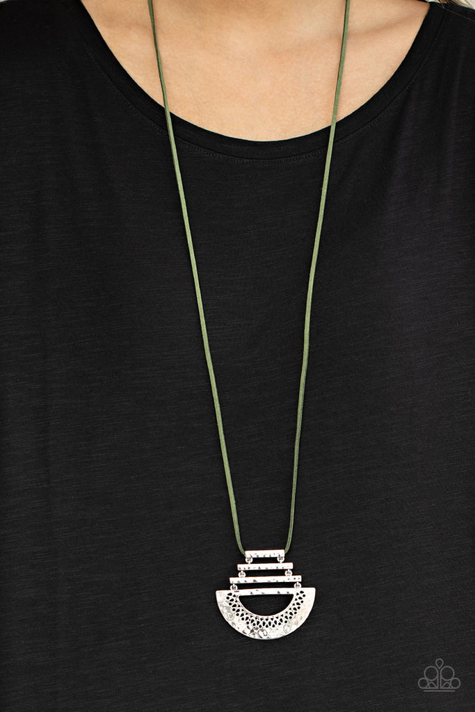 Rise and SHRINE - Green Necklace-Paparazzi