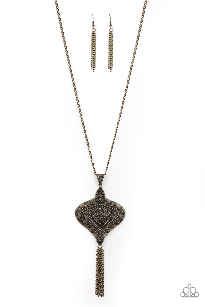Rural Remedy - Brass Necklace-Paparazzi