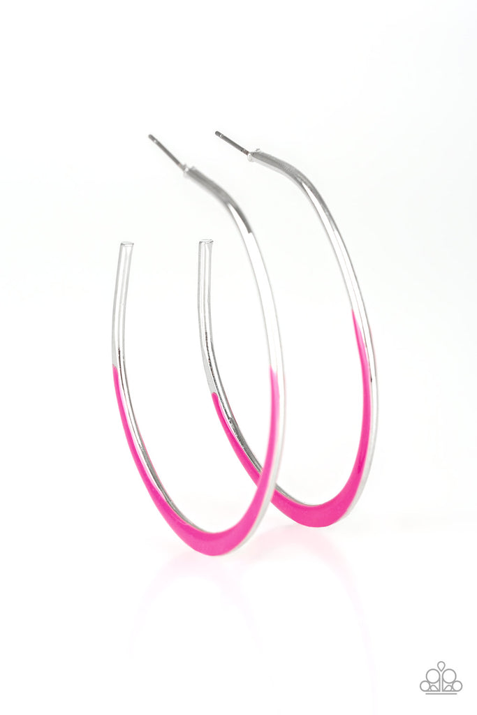 So-Seren-DIP-itious- Pink Paparazzi Hoop Earrings - The Sassy Sparkle