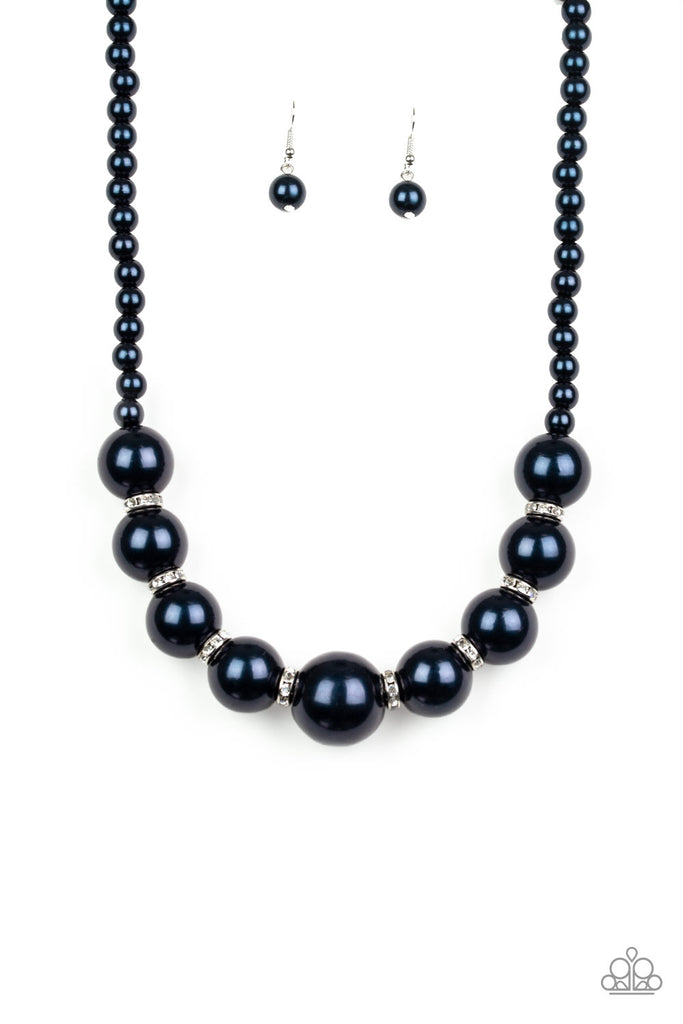 SoHo Socialite - Blue Pearl Necklace-Paparazzi - The Sassy Sparkle