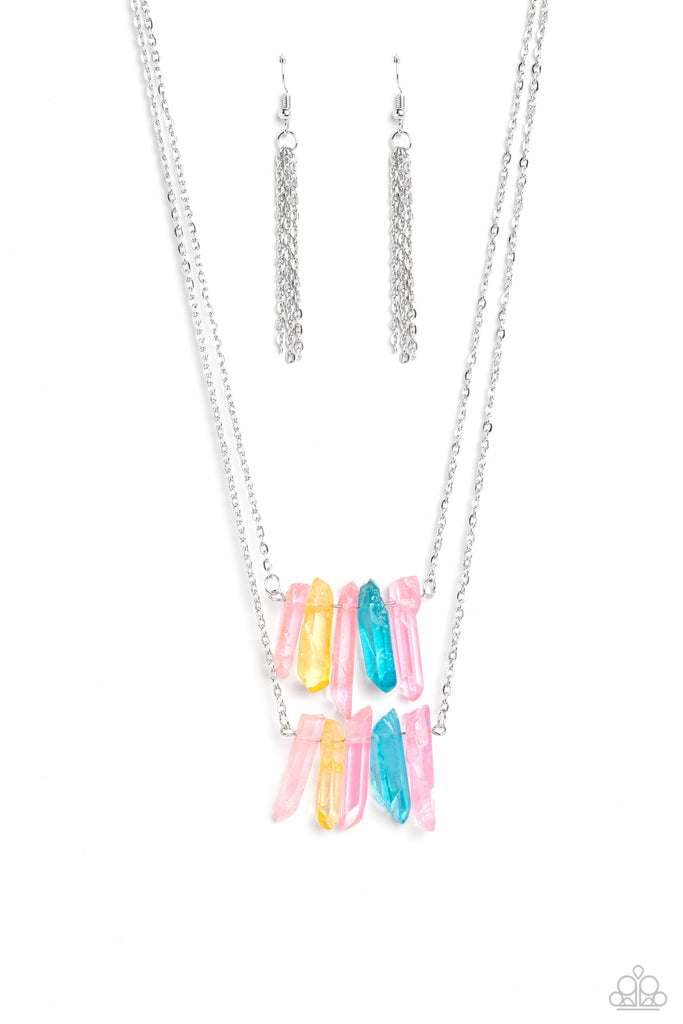 Crystal Catwalk - Multi Necklace-Paparazzi