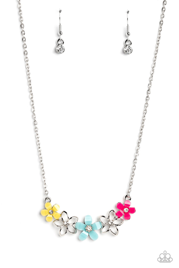 WILDFLOWER About You - Blue Necklace-Paparazzi