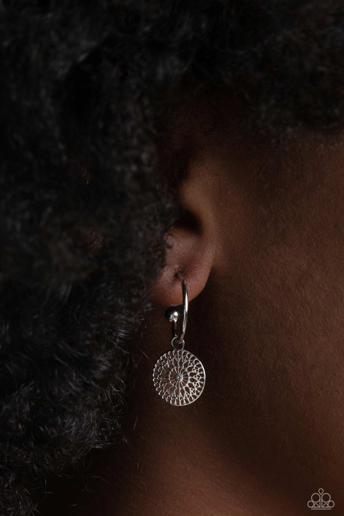 Mandala Maiden - Silver Paparazzi Earring