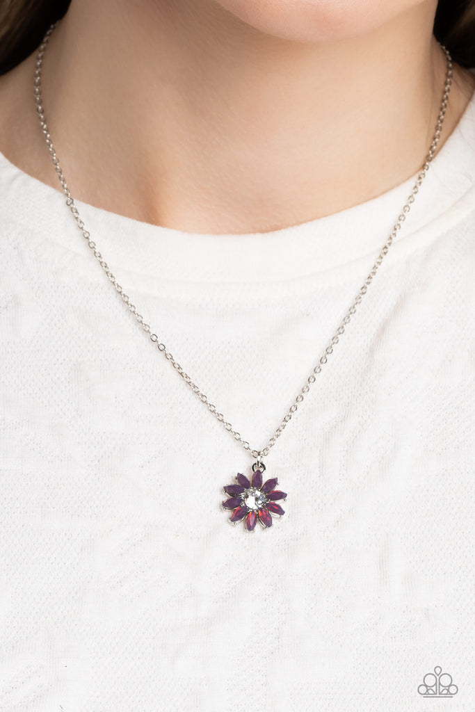 Daisy Diva - Purple Paparazzi Necklace