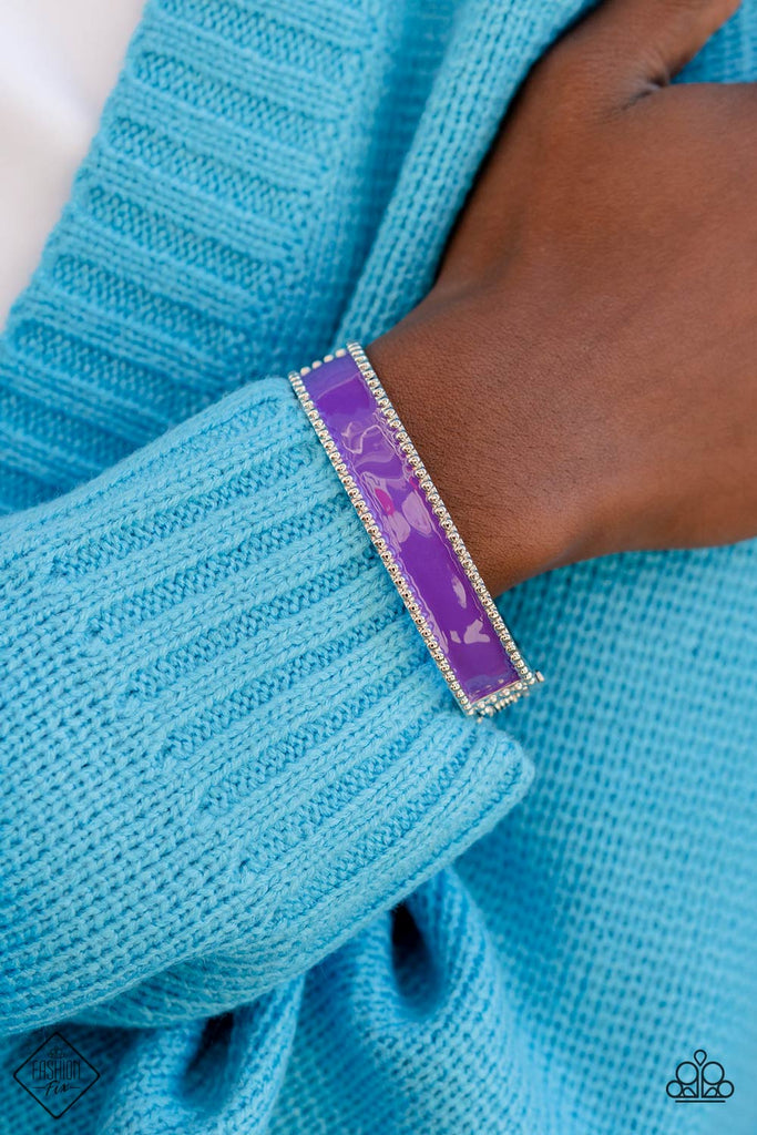 Vintage Vivace - Purple Bracelet-Paparazzi