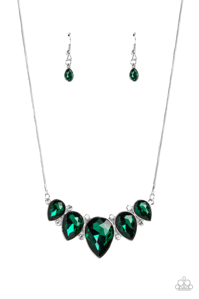 Regally Refined - Green Necklace-Paparazzi