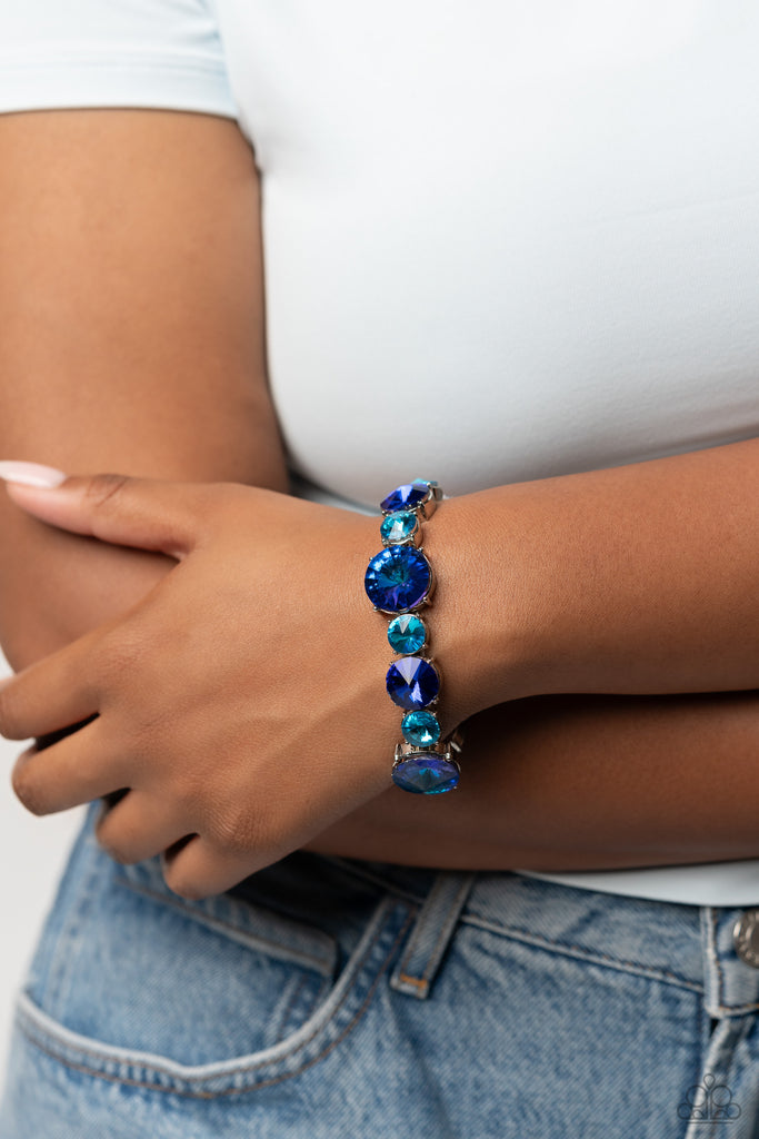 Refreshing Radiance - Blue Paparazzi Bracelet