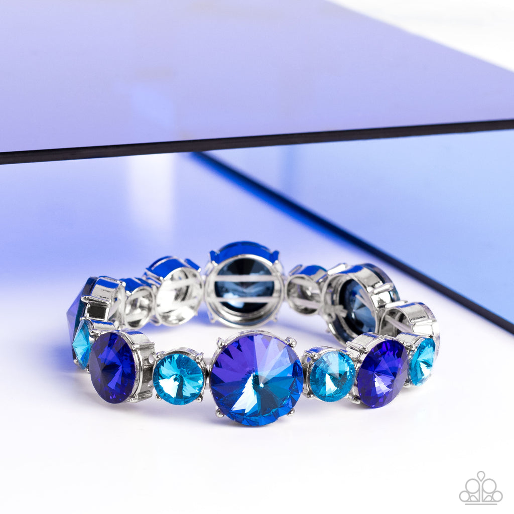 Refreshing Radiance - Blue Paparazzi Bracelet - The Sassy Sparkle
