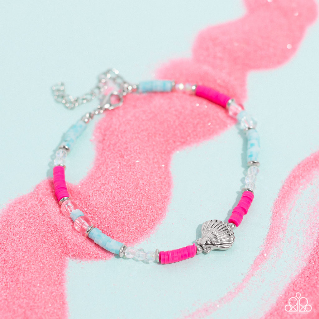 Carefree Coral - Pink Paparazzi Anklet - The Sassy Sparkle