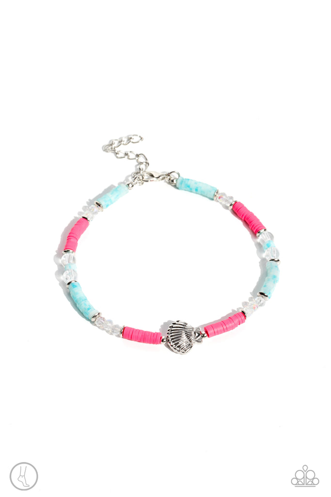 Carefree Coral - Pink Paparazzi Anklet - The Sassy Sparkle