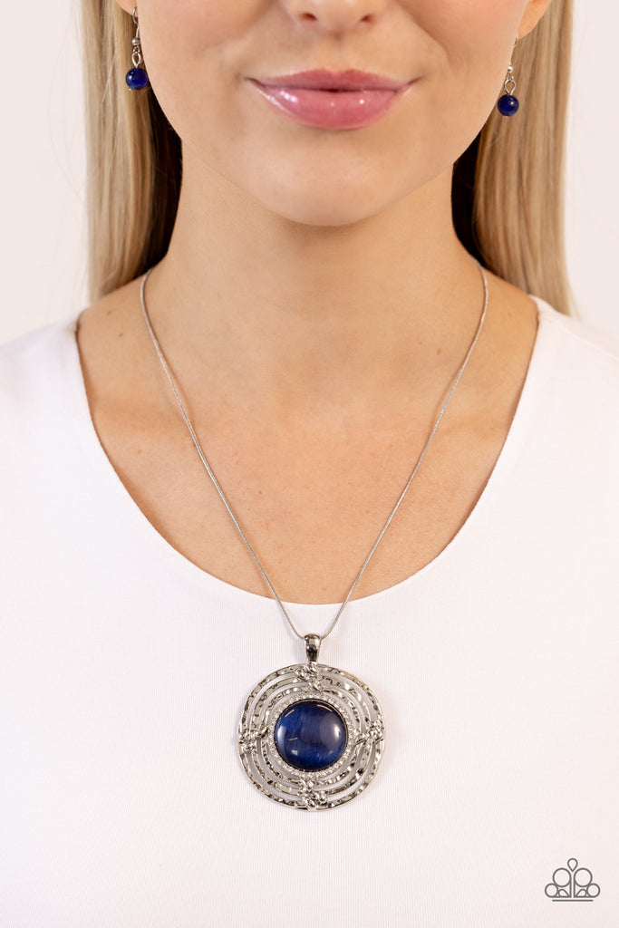 Maze STUNNER - Blue Necklace-Paparazzi