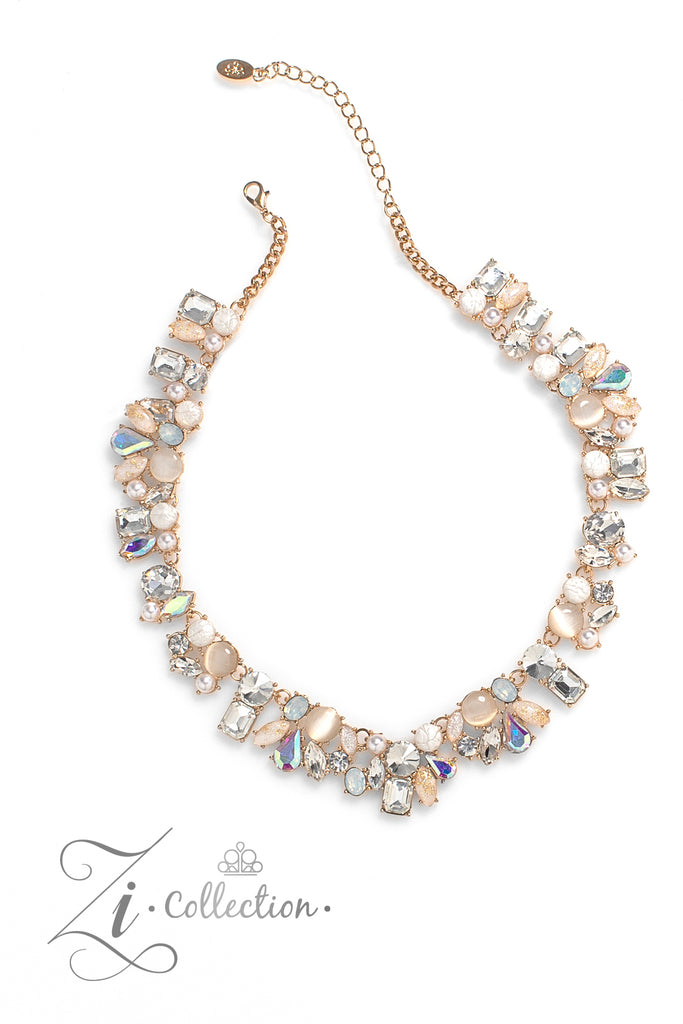 Enchanting - Gold Paparazzi Zi Necklace - The Sassy Sparkle