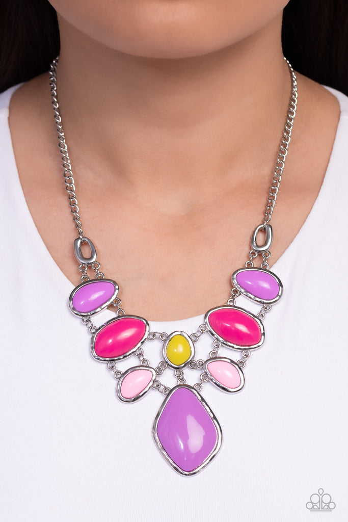 Dreamily Decked Out - Multi Necklace-Paparazzi