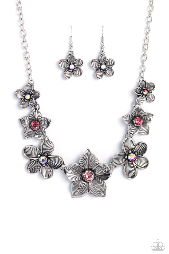 Free FLORAL - Pink Paparazzi Necklace - The Sassy Sparkle