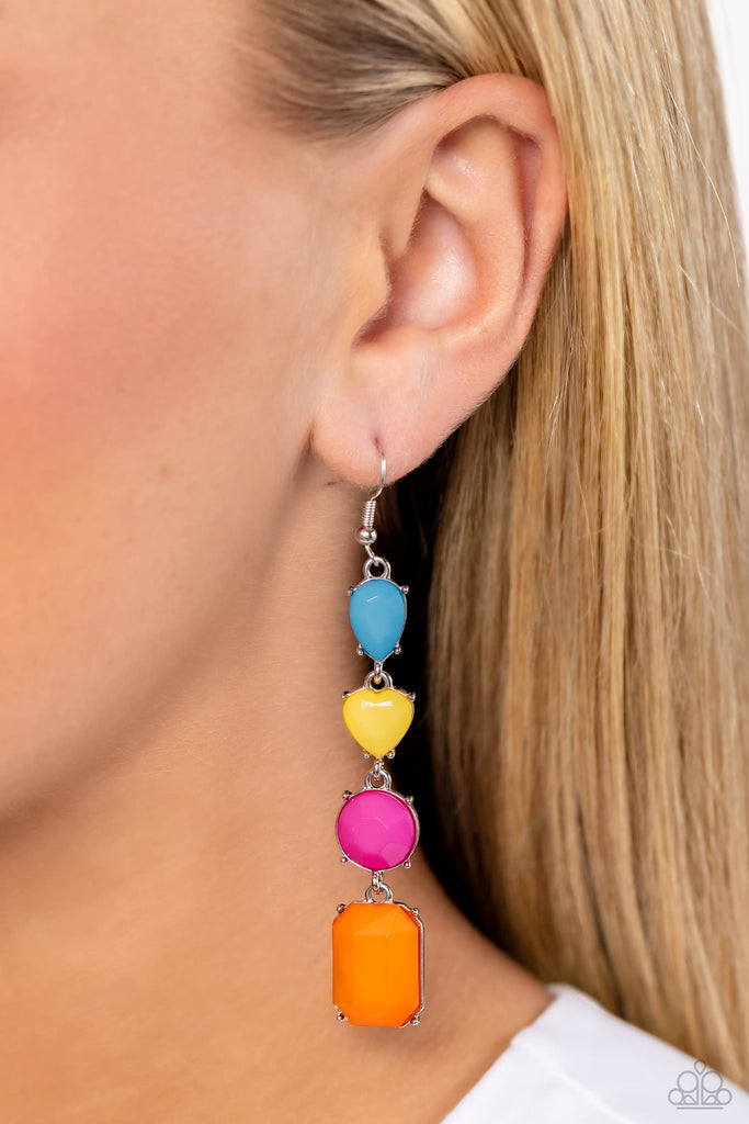 Aesthetic Assortment - Yellow Earring-Paparazzi