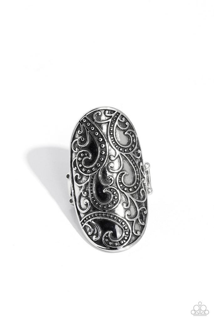 PAISLEY for You - Silver Paparazzi Ring - The Sassy Sparkle