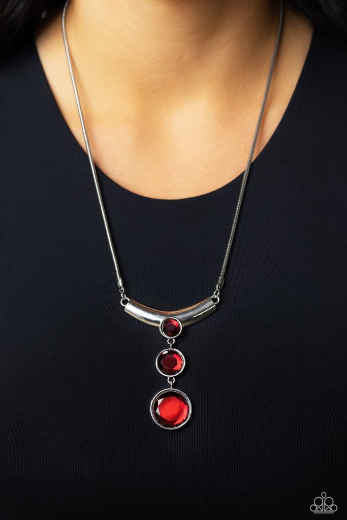 Alluring Andante - Red Paparazzi Necklace