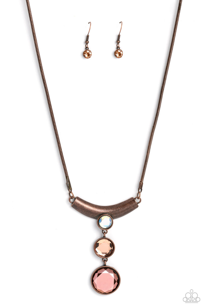 Alluring Andante - Copper Paparazzi Necklace - The Sassy Sparkle