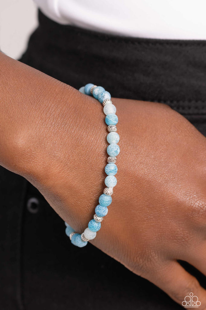 Ethereally Earthy - Blue Stone Urban Bracelet-Paparazzi