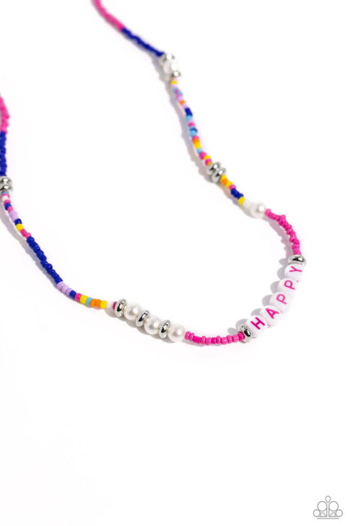 Happy to See You - Pink Paparazzi Necklace - The Sassy Sparkle