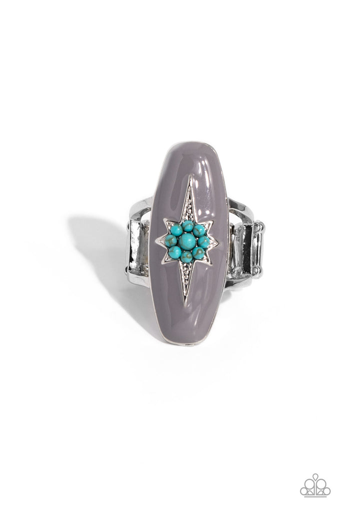 Ethereal Effort - Silver Stone Ring-Paparazzi