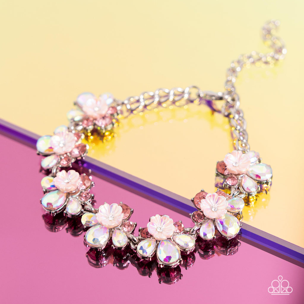 Floral Frenzy - Pink Paparazzi Bracelet - The Sassy Sparkle