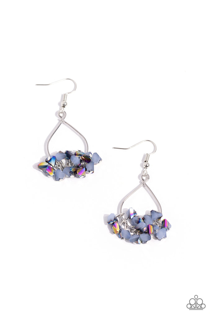 Charm of the Century - Blue Paparazzi Earring - The Sassy Sparkle