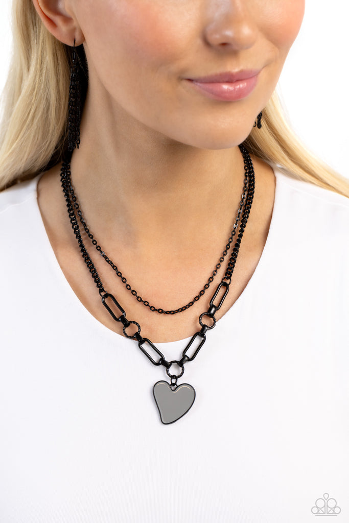 Carefree Confidence - Silver Necklace-Paparazzi