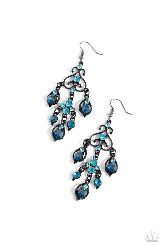 Regal Renovation - Blue Paparazzi Earring - The Sassy Sparkle