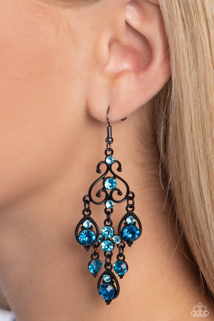 Regal Renovation - Blue Earring-Paparazzi