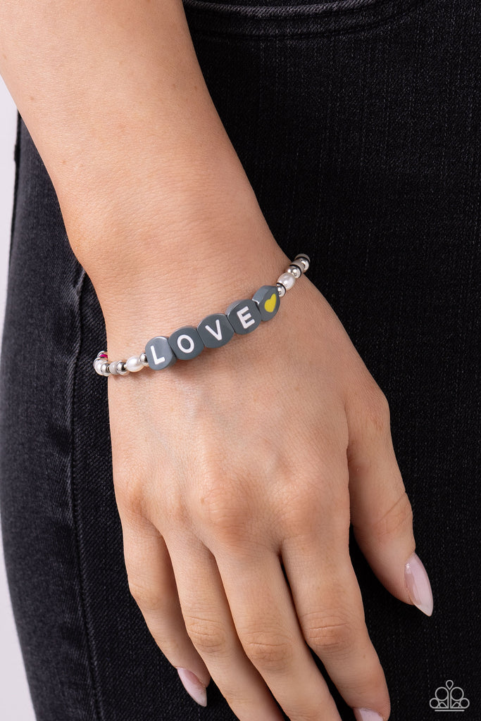 Love Language - Silver Bracelet-Paparazzi