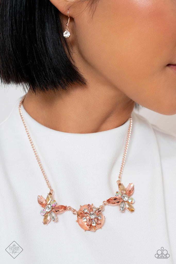 Soft-Hearted Series - Rose Gold Necklace-Paparazzi