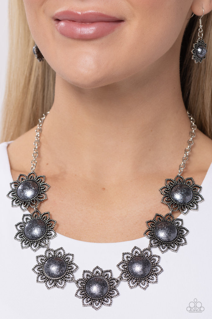 The GLITTER Takes It All - Silver Paparazzi Necklace