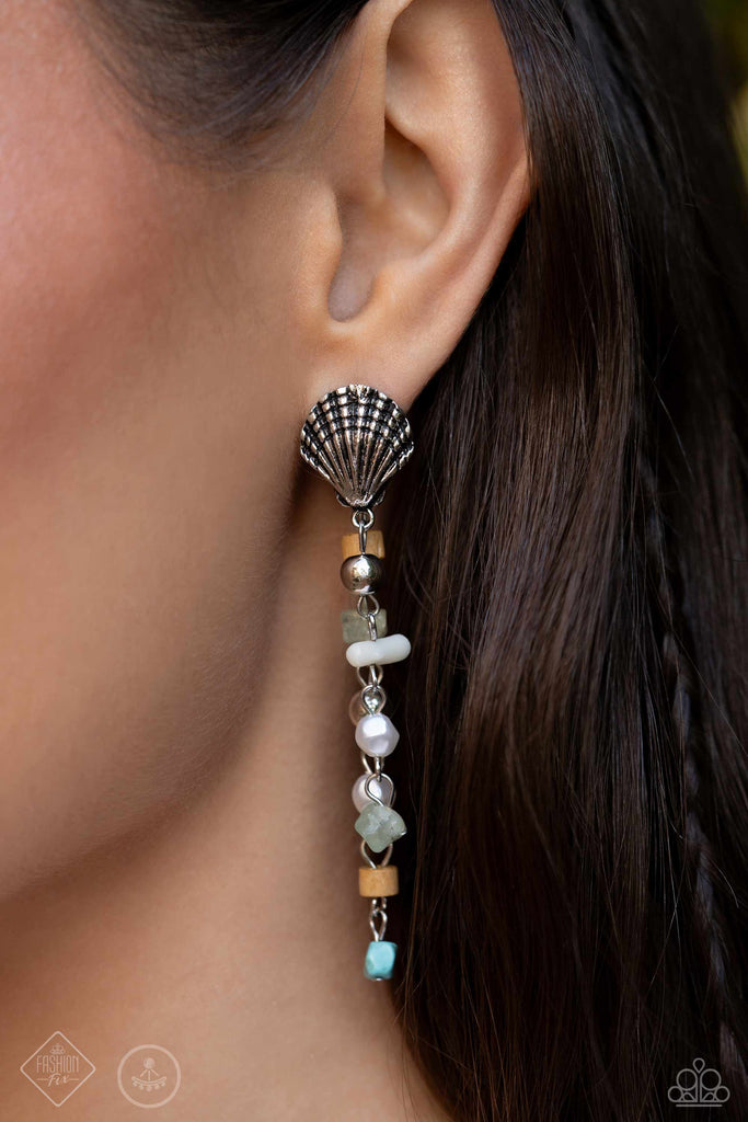 Coastline Collection - Multi Post Stone Earring-Paparazzi