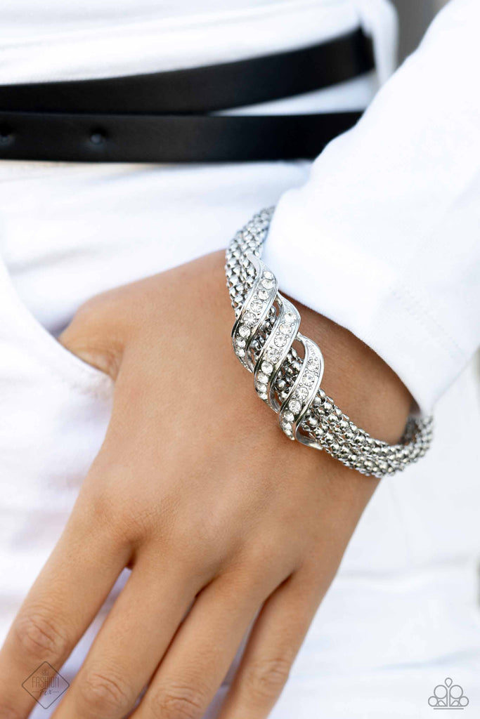 Tangible Taste - White Bracelet-Paparazzi