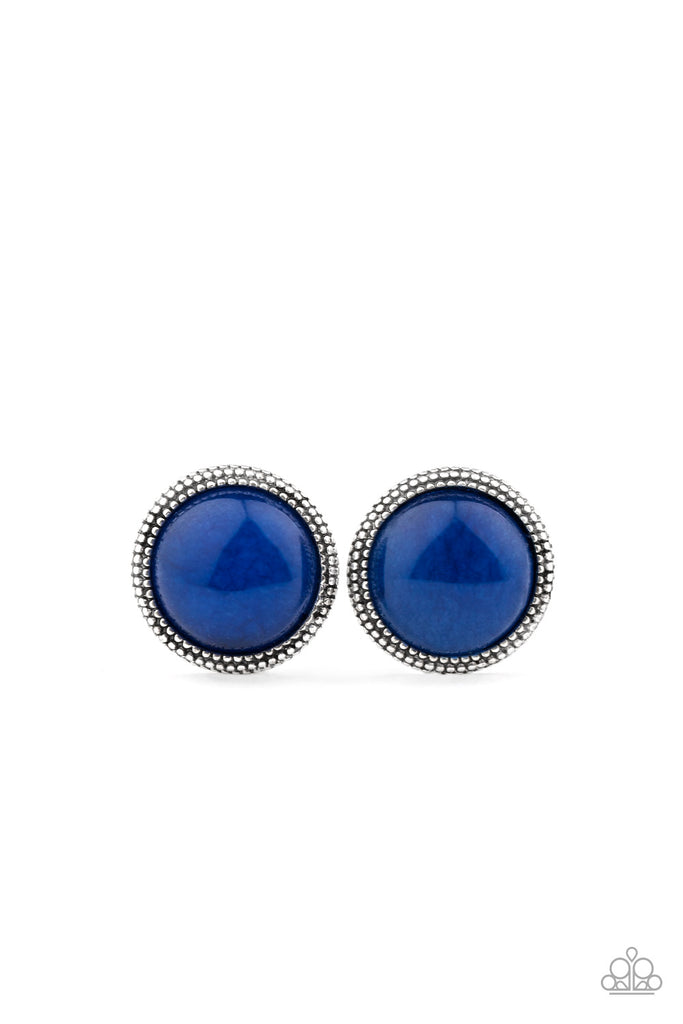 Paparazzi-Desert Dew-Blue Earrings - The Sassy Sparkle