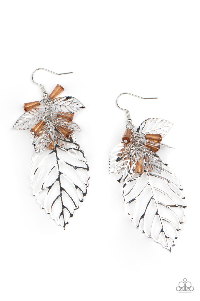Instant RE-Leaf-Brown Earrings-Paparazzi - The Sassy Sparkle