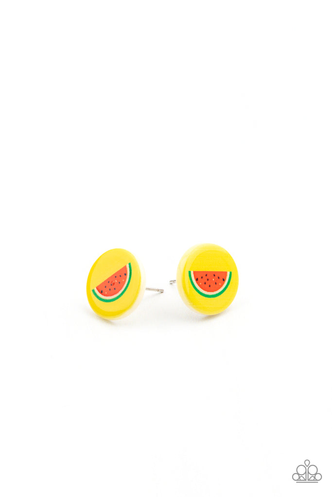 Starlet Shimmer Earrings - Fruity Themed-Paparazzi