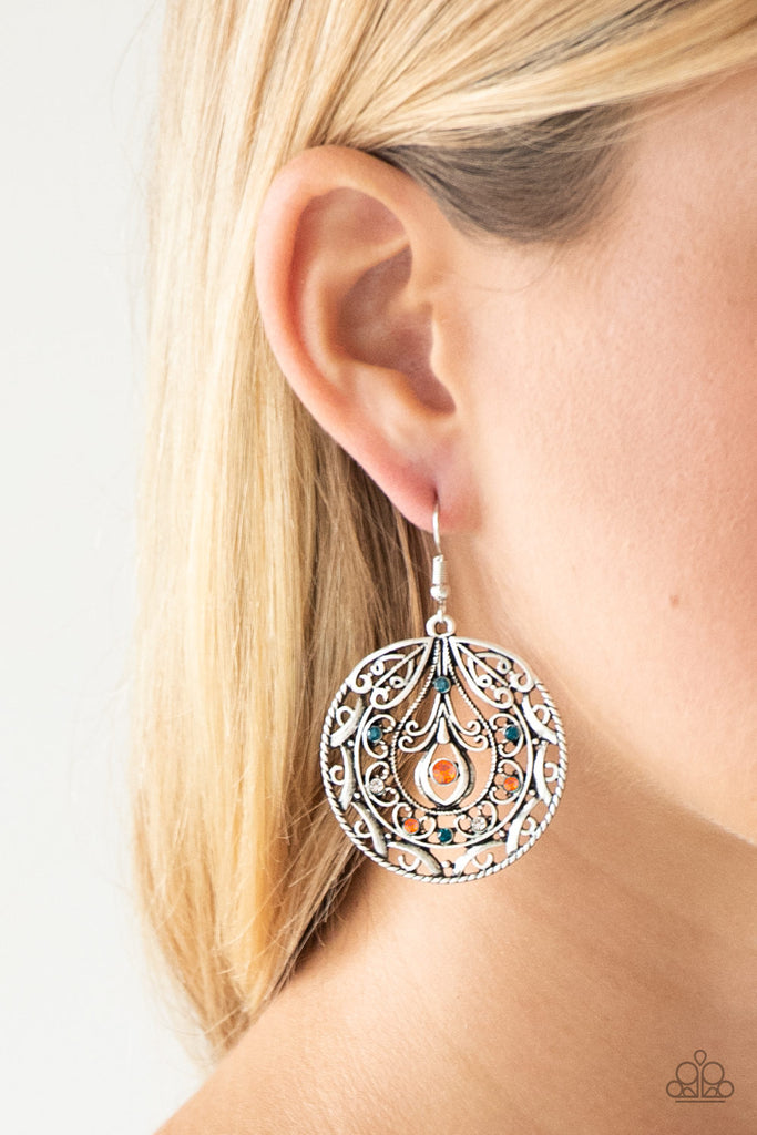 Choose To Sparkle - Multi Earring-Paparazzi