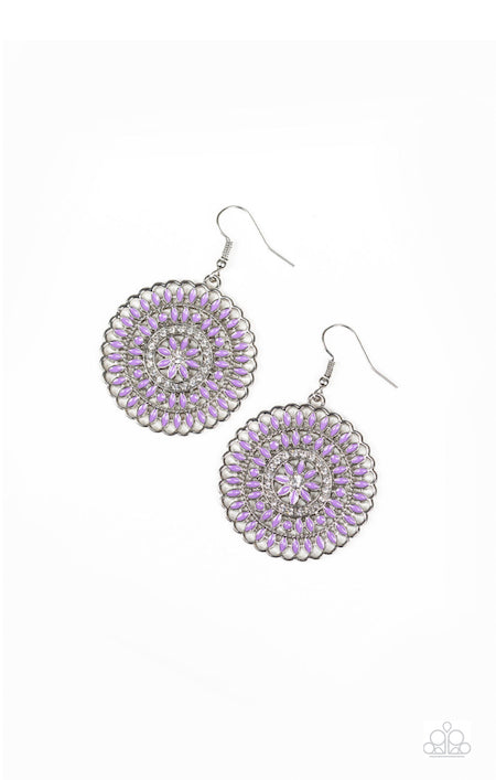 Paparazzi-PINWHEEL and Deal-purple earrings - The Sassy Sparkle