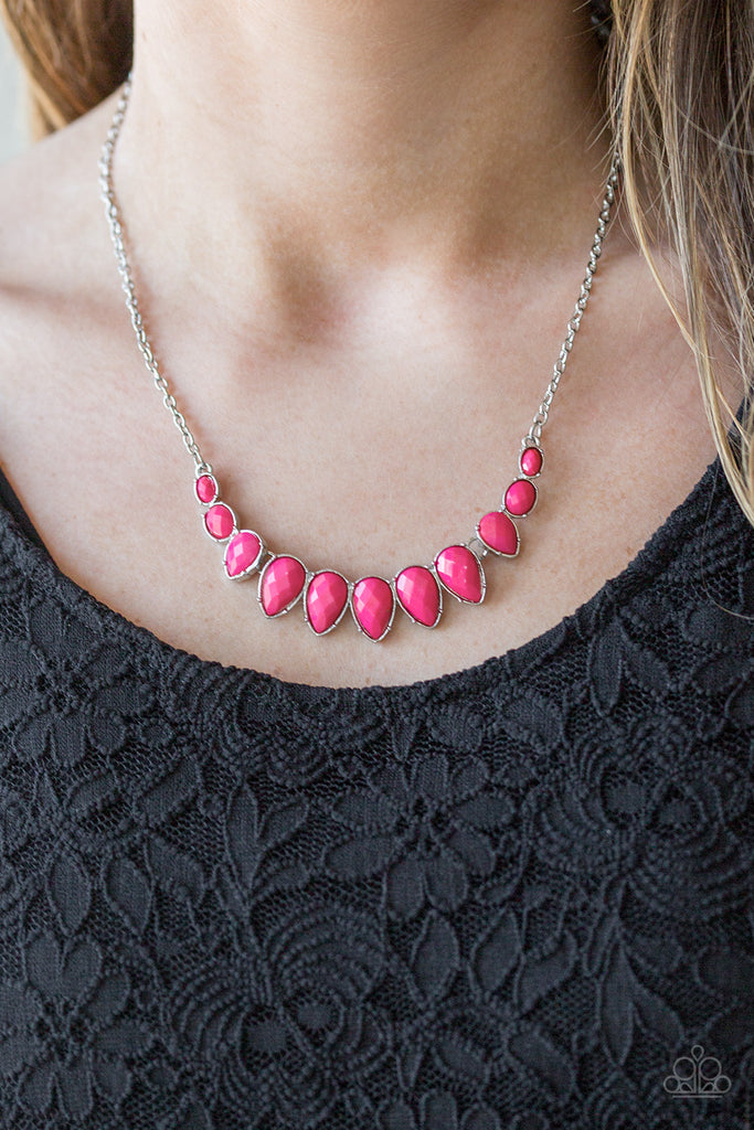 Maui Majesty-Pink Paparazzi Necklace - The Sassy Sparkle