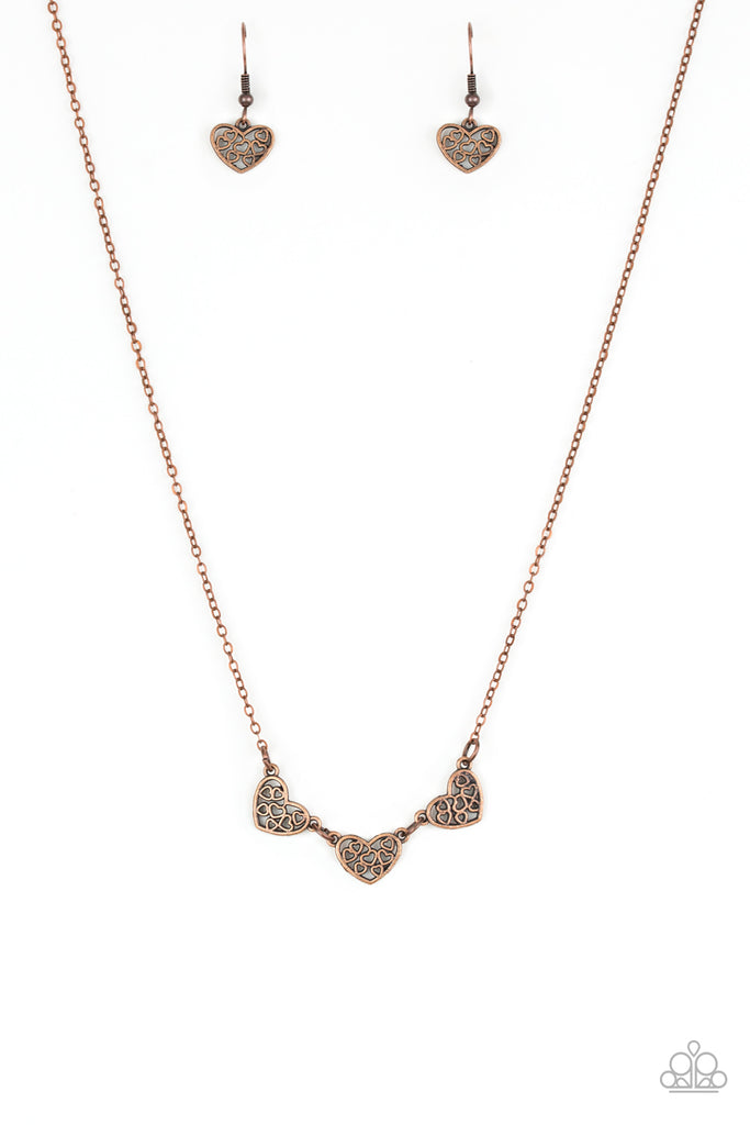 Another Love Story-Copper Necklace-Paparazzi - The Sassy Sparkle