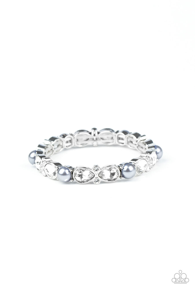 Frosted Finery -Silver Bracelet-Paparazzi - The Sassy Sparkle